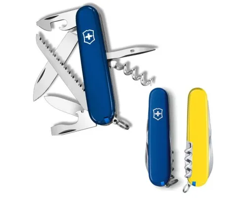 Ніж Victorinox Camper Ukraine 91 мм Синьо-жовтий (1.3613.2.8)
