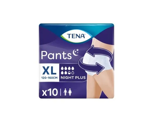 Підгузки для дорослих Tena Pants Plus Night Extra Large 10 шт (7322542133569)
