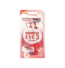 Бритва Dorco Eve 3 Portable Одноразовая Для женщин 3 шт. (8801038592633)