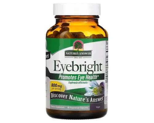 Травы Nature's Answer Очанка для глаз, 800 мг, Eyebright, 90 вегетарианских капсул (NTA-16210)