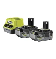 Набор аккумулятор + зарядное устройство Ryobi ONE+ RC18120-242X, 18V, 1х2Ah, 1х4Ah, ЗП 2A (5133005961)