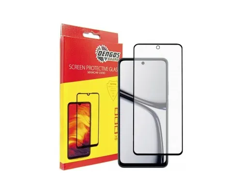 Скло захисне Dengos Full Glue Realme C65 (black) (TGFG-362)