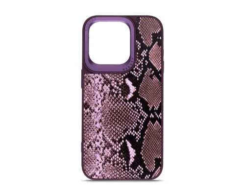 Чехол для мобильного телефона Harder Genuine Snake Apple iPhone 14 Pro Dark Purple (ARM76788)