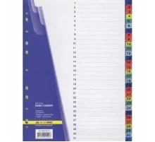 Роздільник сторінок Buromax numeric, 31 dividers (BM.3216)