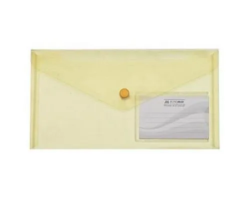 Папка - конверт Buromax DL (240x130мм) TRAVEL, yellow (BM.3938-08)