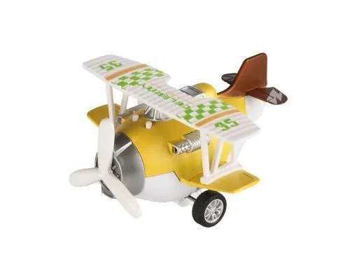 Спецтехніка Same Toy Самолет металический инерционный Aircraft желтый со светом и (SY8015Ut-1)