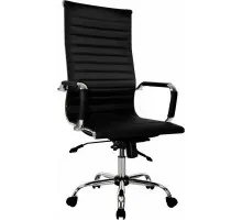 Офісне крісло Примтекс плюс Elegance Chrome MF D-5 Black (Elegance chrome MF D-5)