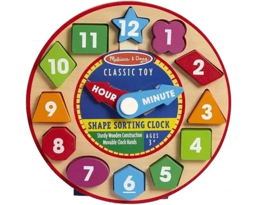 Розвиваюча іграшка Melissa&Doug Годинник-сортер (MD18593)