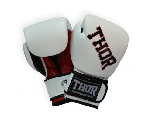 Боксерські рукавички Thor Ring Star 12oz White/Red/Black (536/01(PU)WHITE/RED/BLK 12 oz.)