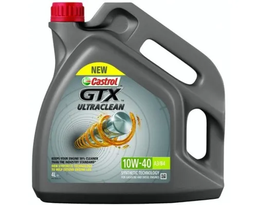 Моторное масло Castrol GTX 10W-40 4л (CS 10W40 GTX A3B4 4L)