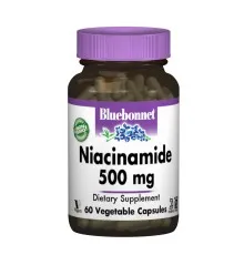 Вітамін Bluebonnet Nutrition Ніацинамід (B3) 500мг, 60 гелевих капсул (BLB0466)