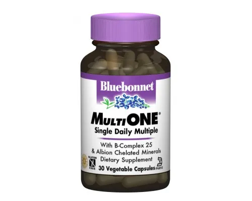 Мультивитамин Bluebonnet Nutrition Мультивитамины с железом, MultiONE, 30 гелевых капсул (BLB0126)