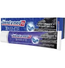 Зубна паста Blend-a-med 3D White Відбілювання та глибоке чищення з деревним вугіллям 100 мл (8001841142937)