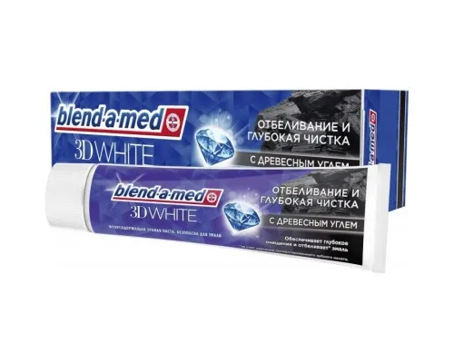 Зубна паста Blend-a-med 3D White Відбілювання та глибоке чищення з деревним вугіллям 100 мл (8001841142937)