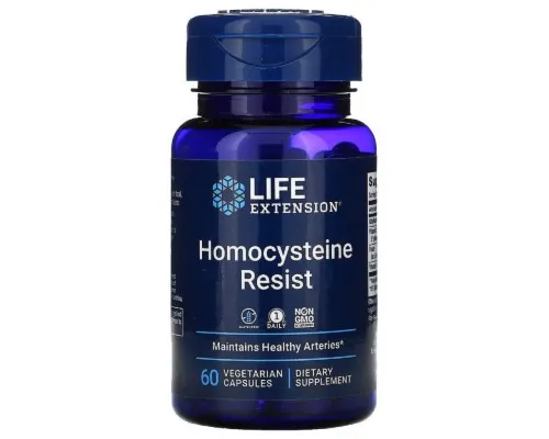 Вітамін Life Extension Резистентність до гомоцистеїну, Homocysteine Resist, 60 веге (LEX21216)