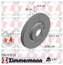 Тормозной диск ZIMMERMANN 250.1375.20