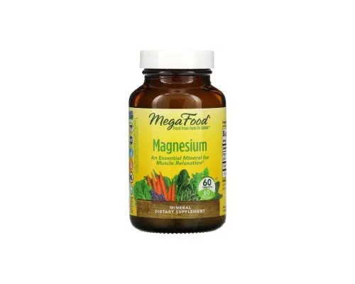 Мінерали MegaFood Магній, Magnesium, 60 таблеток (MGF-10187)