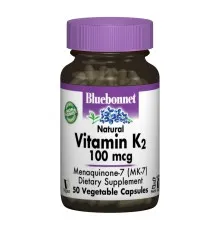 Витамин Bluebonnet Nutrition Витамин К2 100мкг, 50 гелевых капсул (BLB0652)