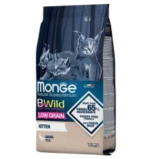 Сухой корм для кошек Monge Cat Bwild Low Grain kitten с мясом гуся 1.5 кг (8009470012041)