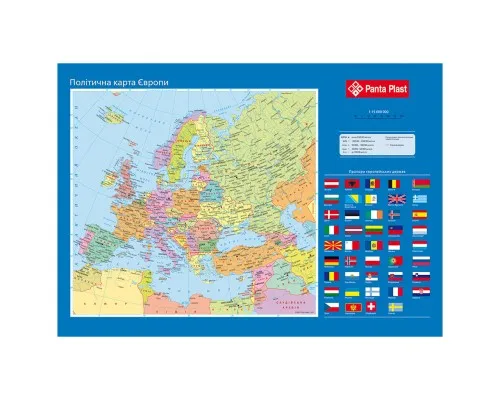 Подкладка настольная Panta Plast Карта Европы (0318-0037-99)