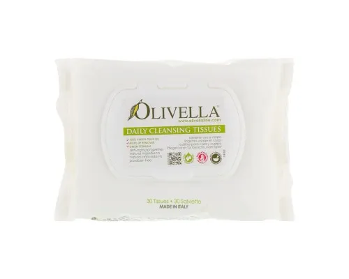 Вологі серветки Olivella для обличчя і тіла 30 шт. (764412300157)