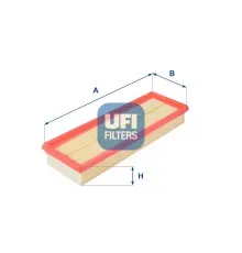 Повітряний фільтр для автомобіля UFI 30.150.00