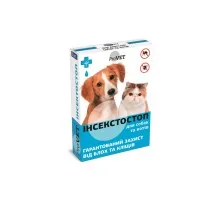 Краплі для тварин ProVET Інсектостоп від бліх та кліщів для котів та собак 6/0.8 мл (4823082409815)