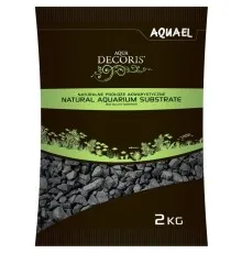 Ґрунт для акваріума AquaEl базальтовий гравій 2 кг (2-4 мм) чорний (5905546209694)