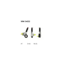 Натяжитель ремня с роликом SKF VKM 34032