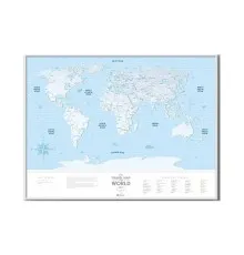 Скретч карта 1DEA.me Travel Map Silver World (13010)