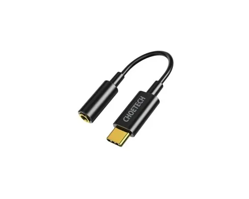 Переходник USB-C to 3.5m stereo-audio (CDLA) Choetech (AUX003-BK)