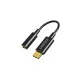 Переходник USB-C to 3.5m stereo-audio (CDLA) Choetech (AUX003-BK)