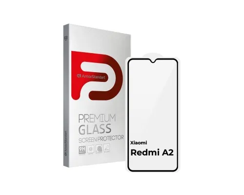Стекло защитное Armorstandart Full Glue Xiaomi Redmi A2 Black (ARM66566)