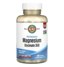 Минералы KAL Магний Глицинат высокой усваиваемости, 350 мг, High Absorption M (CAL-39022)