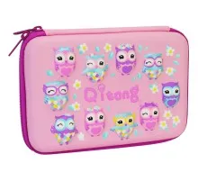 Пенал Cool For School з тисненням 1 відділення Рожевий (QT-5626-Pink)