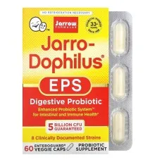 Пробіотики Jarrow Formulas Пробіотики, 5 млрд КУО, Jarro-Dophilus EPS, 60 вегетаріанських кап (JRW-03020)