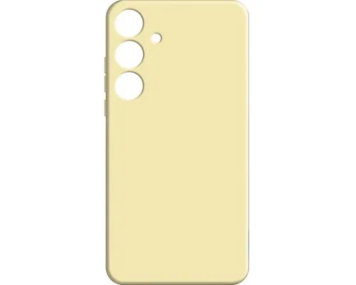 Чехол для мобильного телефона MAKE Samsung S24 Plus Silicone Yellow (MCL-SS24PYE)