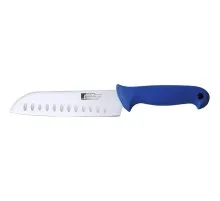Кухонный нож Bergner Professional color Сантоку 17,5 см (BG-39141-BL)