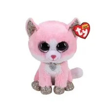 Мягкая игрушка Ty Beanie Boo's Розовый котенок FIONA 15 см (36366)