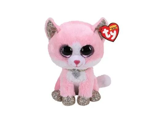 Мягкая игрушка Ty Beanie Boos Розовый котенок FIONA 15 см (36366)