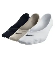 Шкарпетки Nike W NK EVERYDAY LTWT FOOT 3PR SX4863-900 34-38 3 пари Чорний/Білий/Бежевий (823233345874)