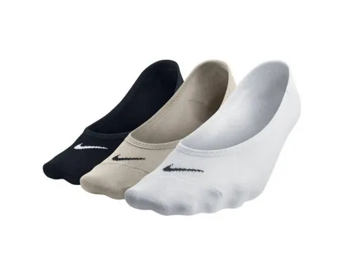 Шкарпетки Nike W NK EVERYDAY LTWT FOOT 3PR SX4863-900 34-38 3 пари Чорний/Білий/Бежевий (823233345874)