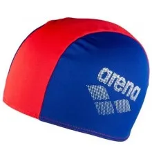 Шапка для плавання Arena Polyester II JR 002468-740 червоний, синій Діт OSFM (3468336217658)