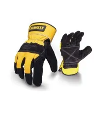 Защитные перчатки DeWALT разм. L/9, с кожаной ладонью и пальцами (DPG41L)