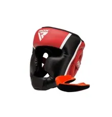 Боксерский шлем RDX Aura Plus T-17 Red/Black S (HGR-T17RB-S+)