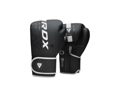 Боксерские перчатки RDX F6 Kara Matte White 10 унцій (BGR-F6MW-10OZ)