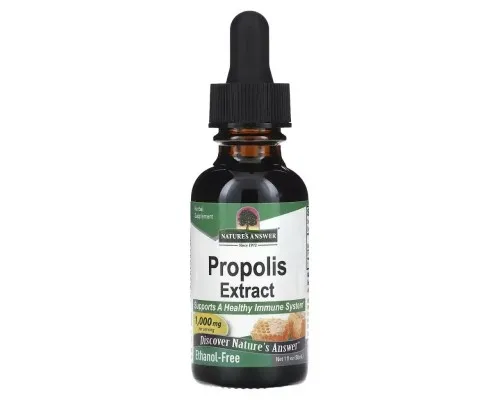 Трави Nature's Answer Екстракт прополісу без спирту, 1000 мг, Propolis Extract, 30 мл (NTA-00657)