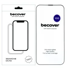 Скло захисне BeCover Apple iPhone 14 Plus 10D Black (711326)