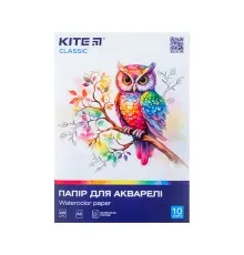 Бумага для рисования Kite А3 для акварели Classic 200г/м2, 10 листов (K-268)