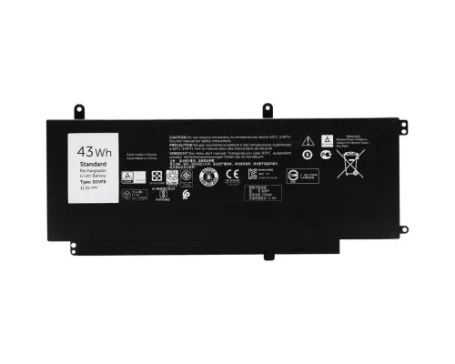 Аккумулятор для ноутбука Dell Inspiron 15-7547 D2VF9, 43Wh (3700mAh), 3cell, 11.1V, Li-ion AlSoft (A47938)